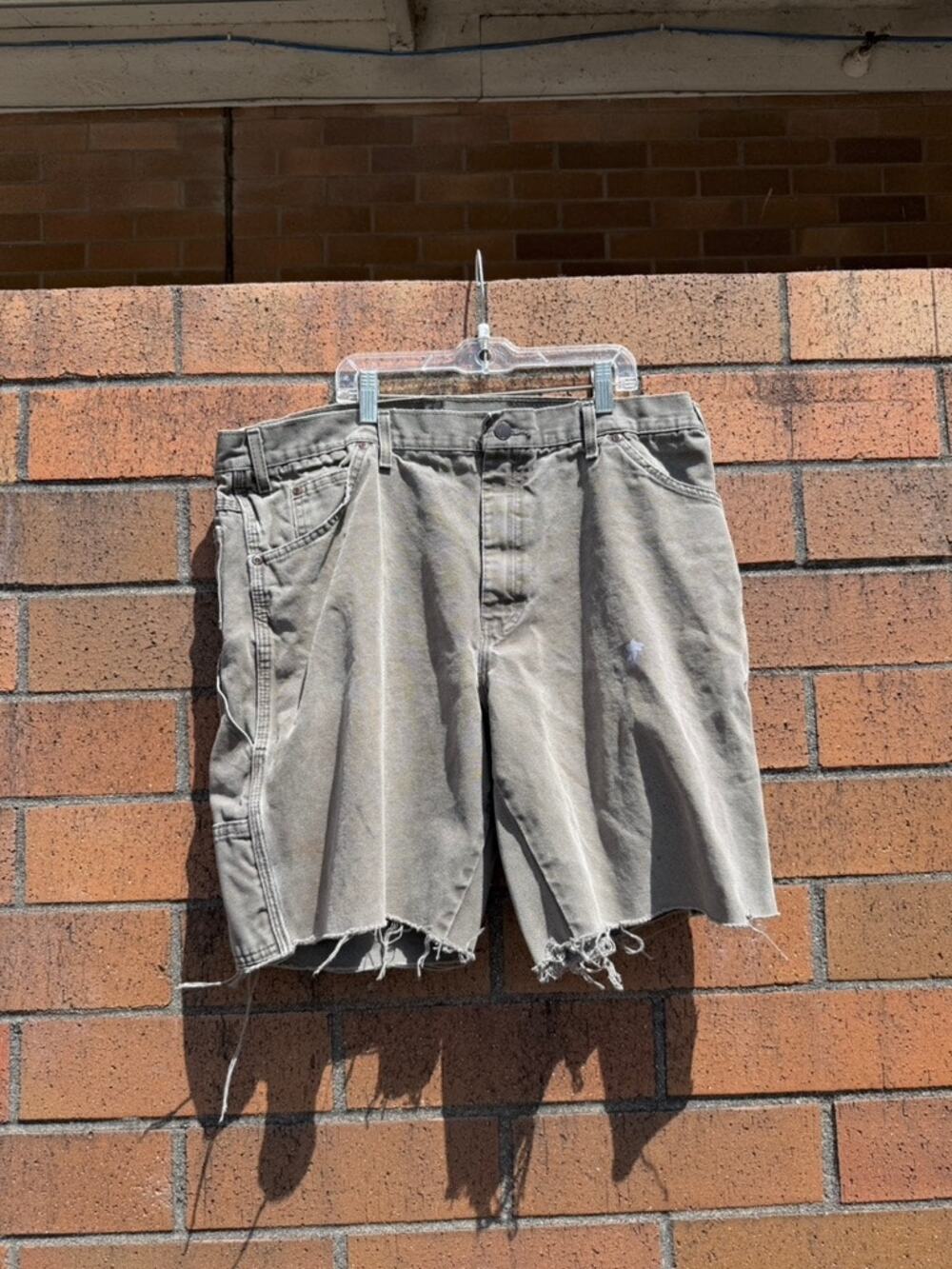 Dickies Olive Green Y2K Vintage Carpenter Cargo Shorts Carhartt Riggs Workwear